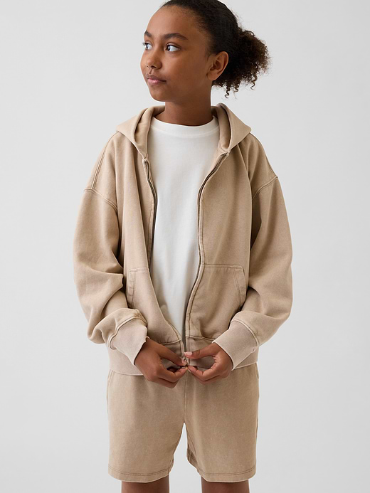Gap Kids VintageSoft Relaxed Zip Hoodie — photo 3