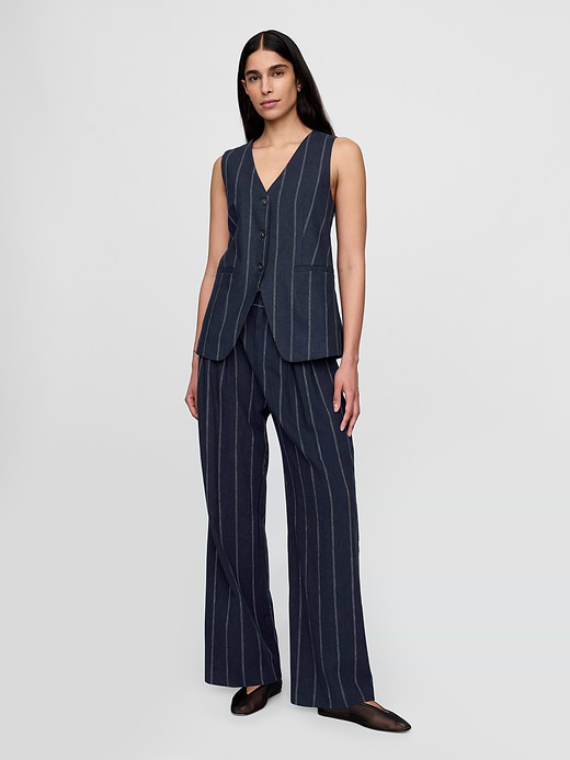Gap 365 High Rise Linen-Blend Trousers — photo 1