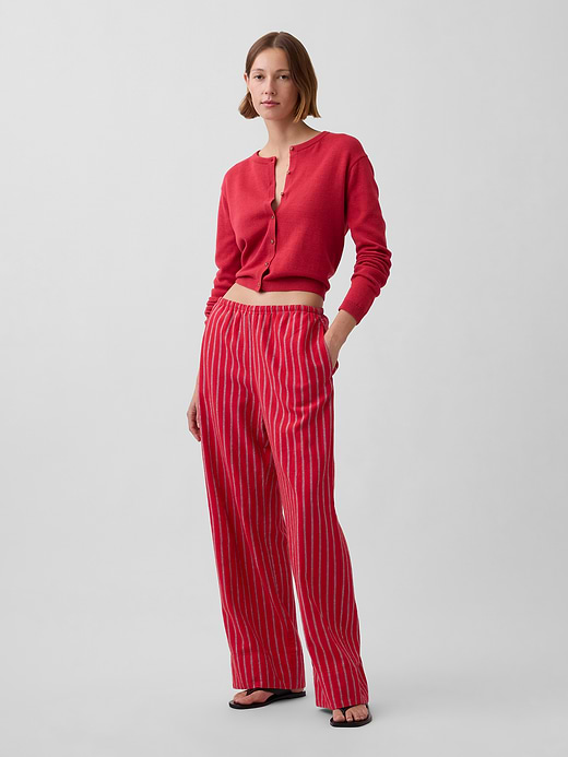 Gap Linen-Blend Easy Wide-Leg Pants — photo 7