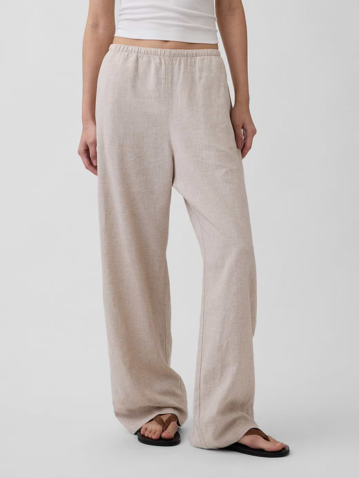 Gap Linen-Blend Easy Wide-Leg Pants — photo 3