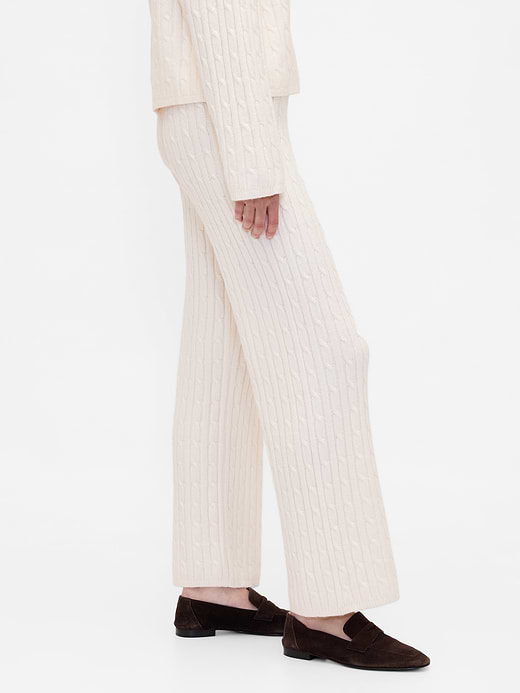 Gap CashSoft Cable-Knit Sweater Pants — photo 4