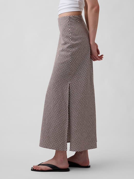 Gap Linen-Blend Maxi Slip Skirt — photo 4