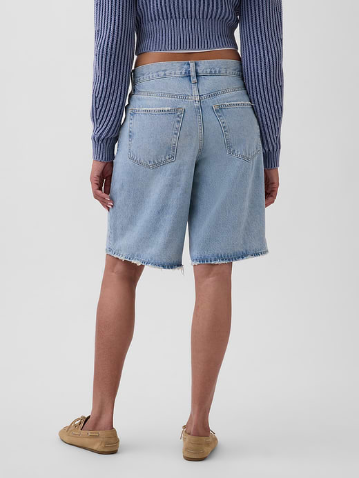 Gap 11" Mid Rise Longline Denim Shorts — photo 5