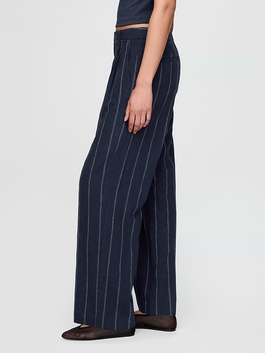 Gap 365 High Rise Linen-Blend Trousers — photo 4