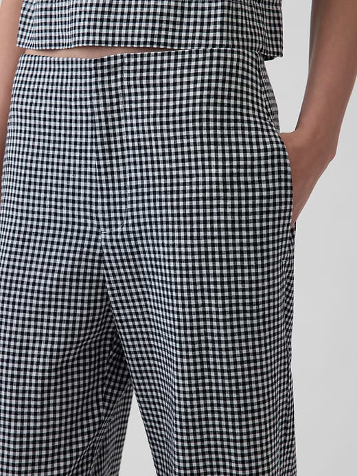 Gap Linen-Blend Relaxed Straight Ankle Pants — photo 6