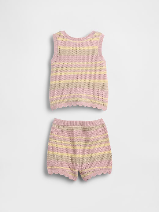 Gap Baby Crochet Stripe Tank Outfit Set — photo 7