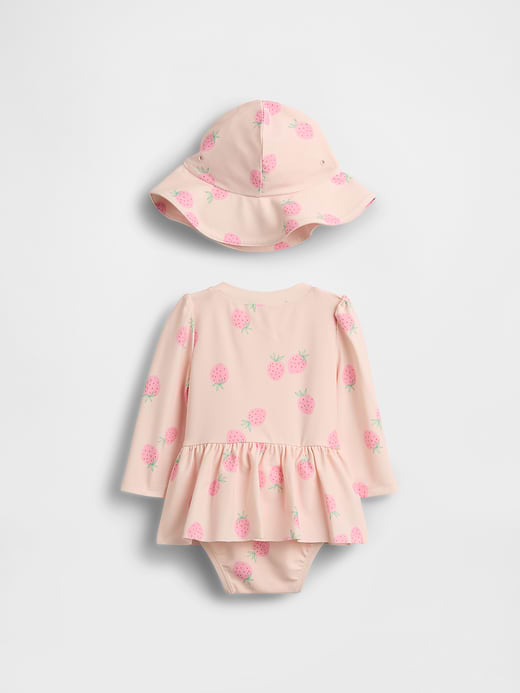 Gap Baby Floral Rash Guard Swim Set — photo 3