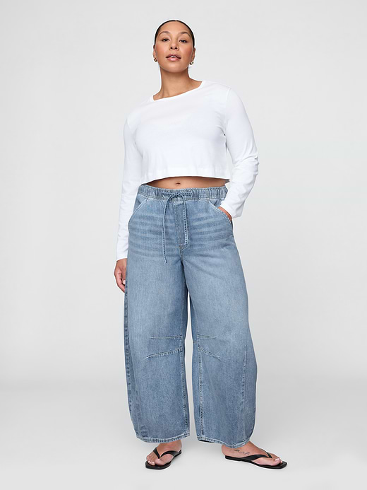 Gap Mid Rise UltraSoft Easy Horseshoe Jeans — photo 6