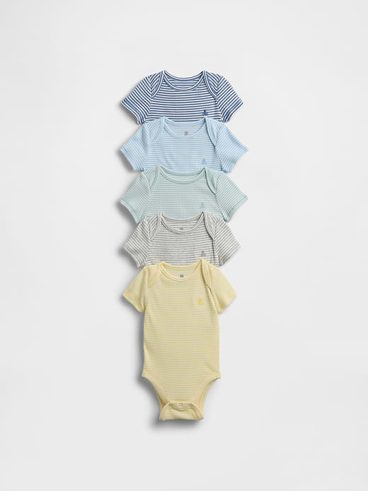 Gap Baby First Favorites TinyRib Bodysuit (5-Pack) — photo 1