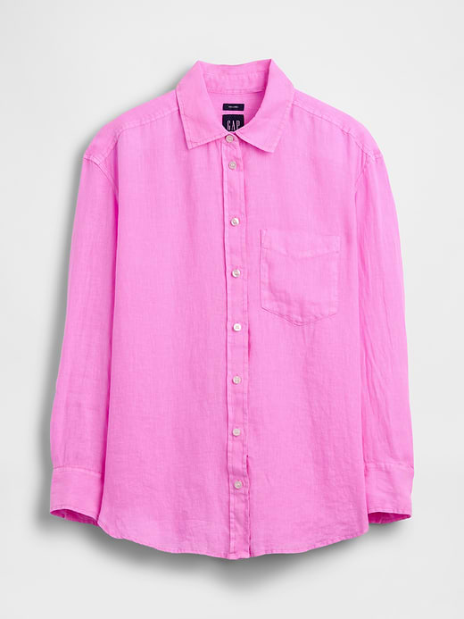 Gap 100% Linen Oversized Shirt — photo 6