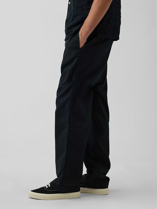 Gap Linen-Cotton Relaxed Taper Easy Pants — photo 4