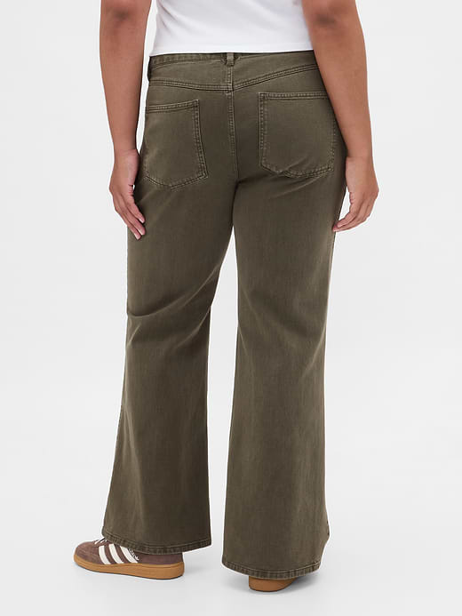 Gap Low Rise Relaxed Flare Khakis — photo 7