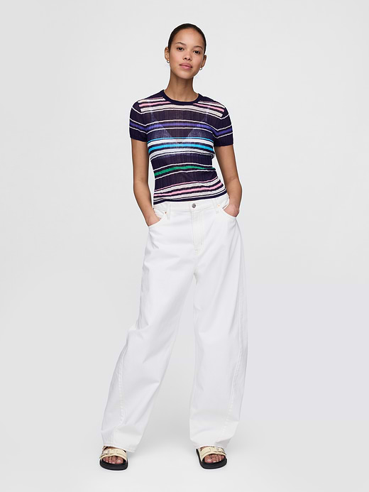 Gap Sheer Rib Sweater T-Shirt — photo 3