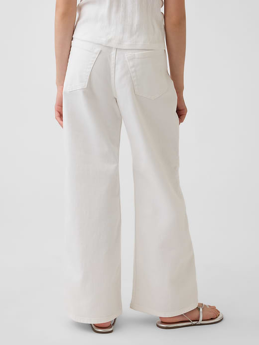 Gap Kids Low Rise Stride Wide-Leg Jeans — photo 5