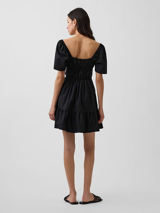 Gap Poplin Flutter-Sleeve Mini Dress — photo 3