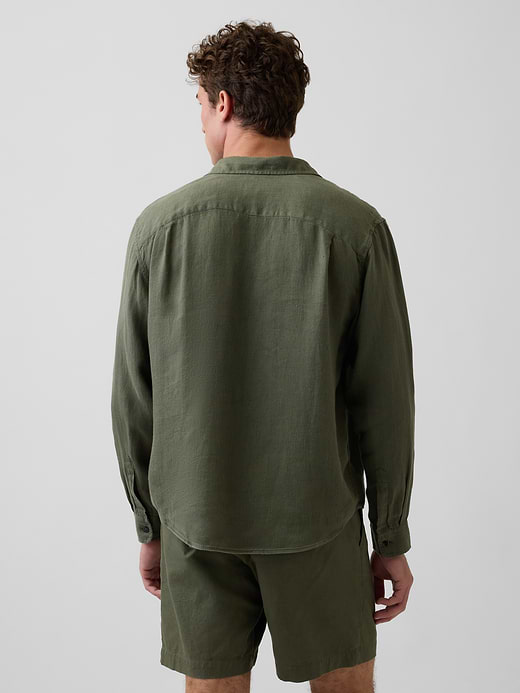 Gap 100% Linen Classic Shirt — photo 4