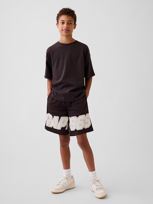 Gap Kids 8" Mesh Active Shorts — photo 1