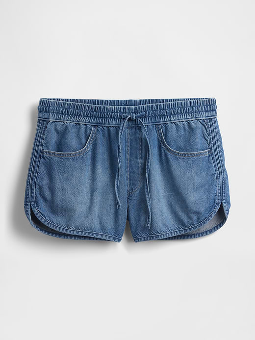 Gap Mid Rise UltraSoft Denim Easy Dolphin Shorts — photo 6