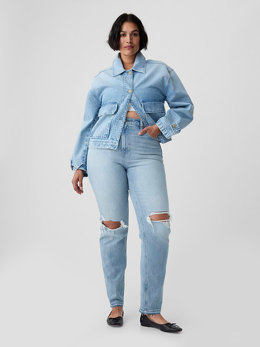 Gap High Rise Cheeky Straight Jeans — photo 6