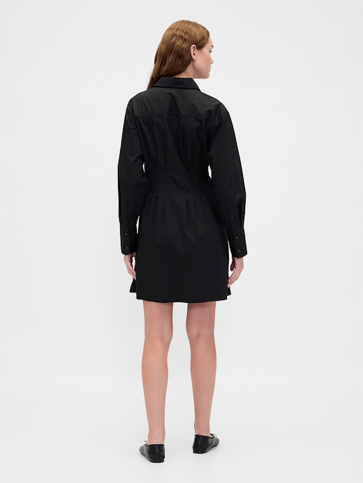 Gap Pleated Mini Shirtdress — photo 3