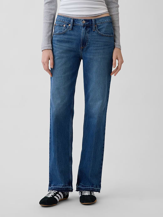 Gap Mid Rise Relaxed Straight Jeans — photo 3