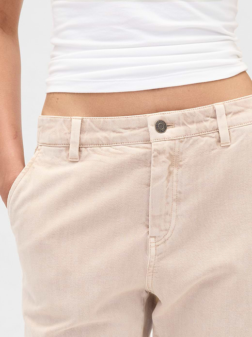 Gap Low Rise Relaxed Flare Khakis — photo 9