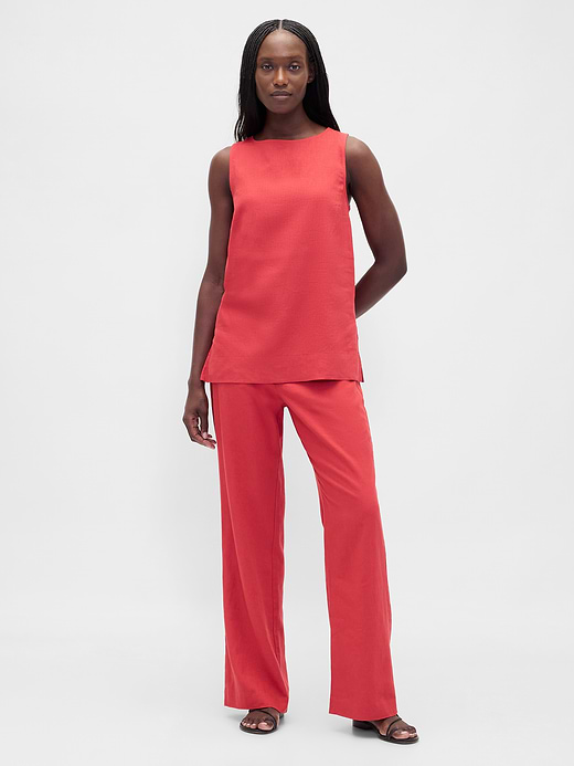 Gap Linen-Blend Shell Tank Top — photo 3
