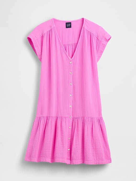 Gap Cotton Gauze Drop-Waist Shirtdress — photo 6