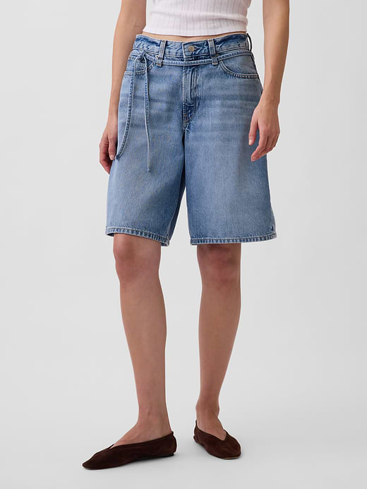 Gap 11" Mid Rise Longline Denim Shorts — photo 3