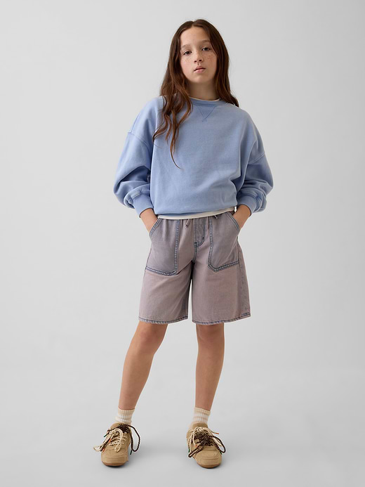 Gap Kids Low Rise Easy Longline Denim Shorts — photo 1