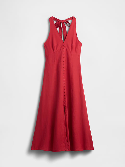 Gap Linen-Blend Halter Maxi Dress — photo 6