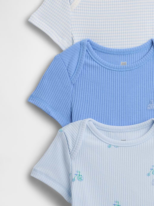 Gap Baby First Favorites TinyRib Bodysuit (3-Pack) — photo 4