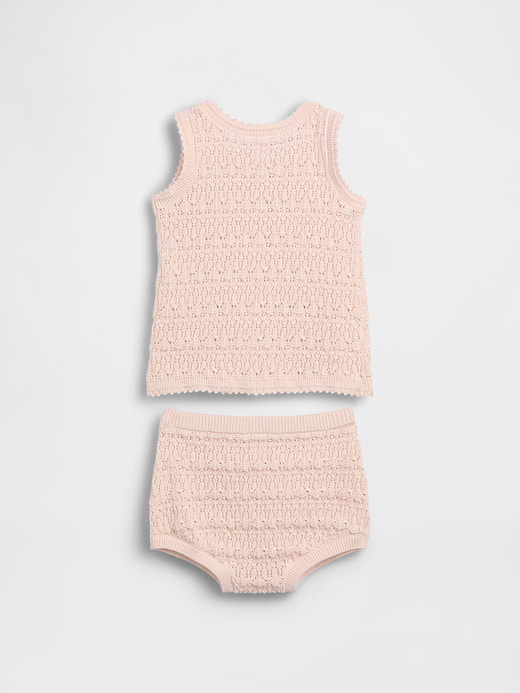 Gap Baby Crochet Stripe Tank Outfit Set — photo 3