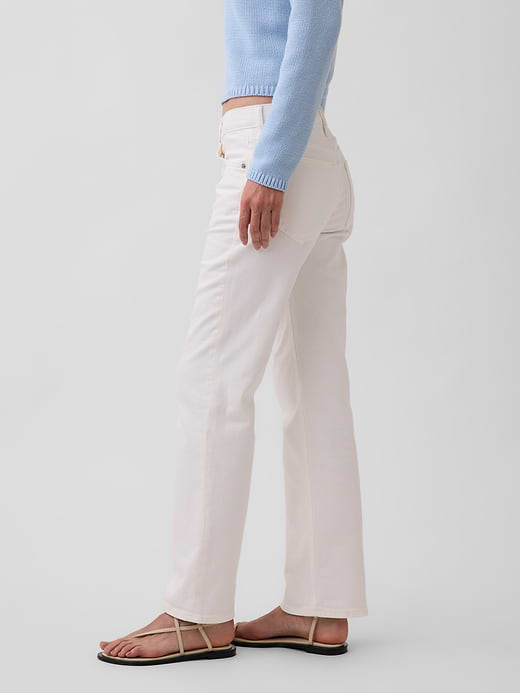 Gap Mid Rise Relaxed Straight Jeans — photo 4