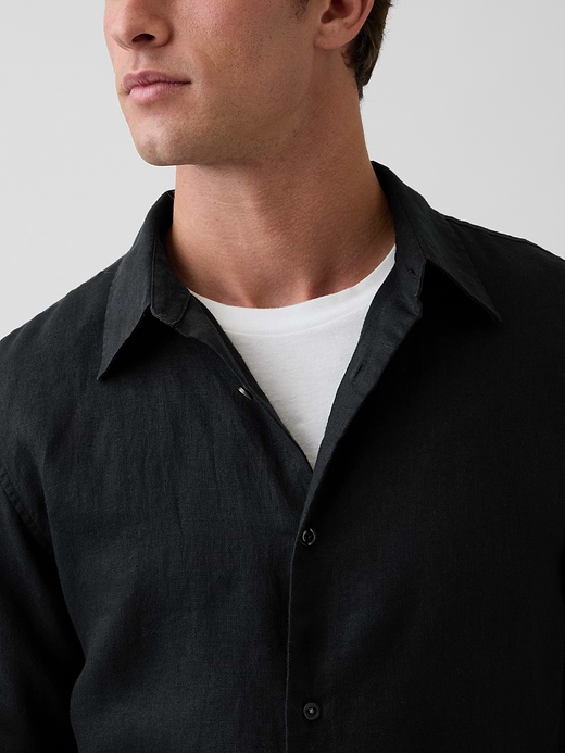 Gap 100% Linen Classic Shirt — photo 5
