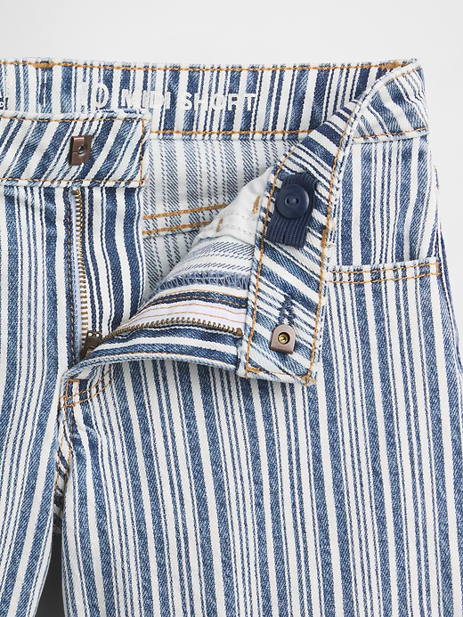 Gap Kids Denim Stripe Midi Shorts — photo 6