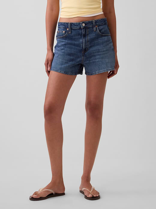 Gap 3.5" High Rise Relaxed Straight Denim Shorts — photo 3