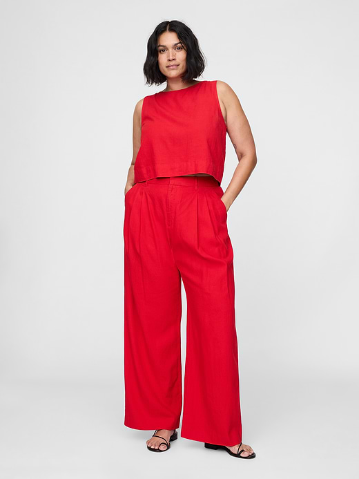 Gap 365 High Rise Linen-Blend Trousers — photo 6