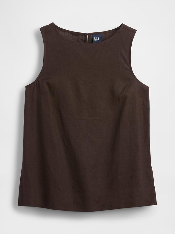 Gap Linen-Blend Shell Tank Top — photo 6