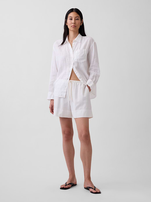 Gap 6" Linen-Blend Easy Shorts — photo 1