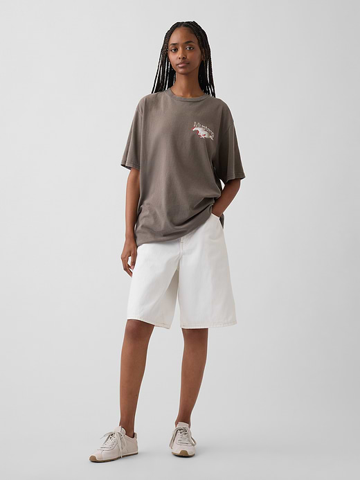 Gap Ford Mustang Heavyweight Crop Graphic T-Shirt — photo 7