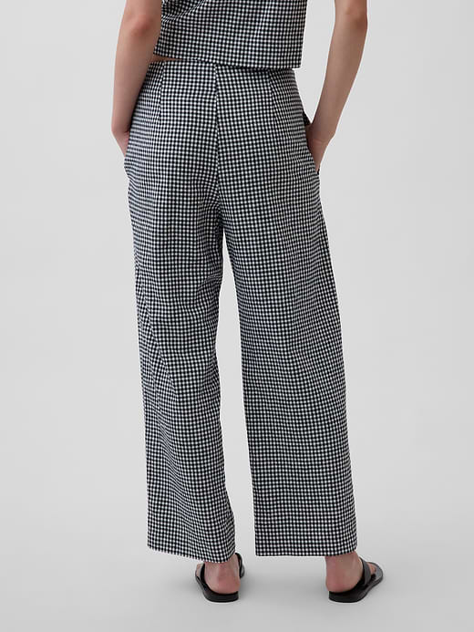 Gap Linen-Blend Relaxed Straight Ankle Pants — photo 5