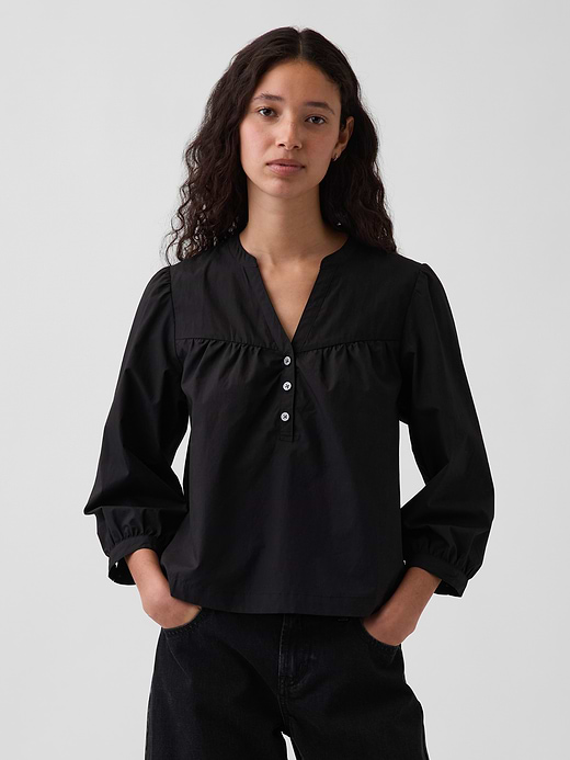 Gap Poplin Popover Top — photo 1