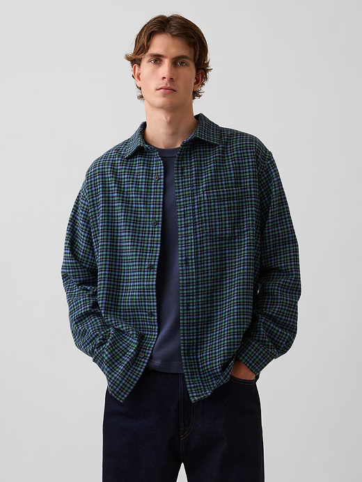Gap Relaxed Flannel Shirt — photo 1