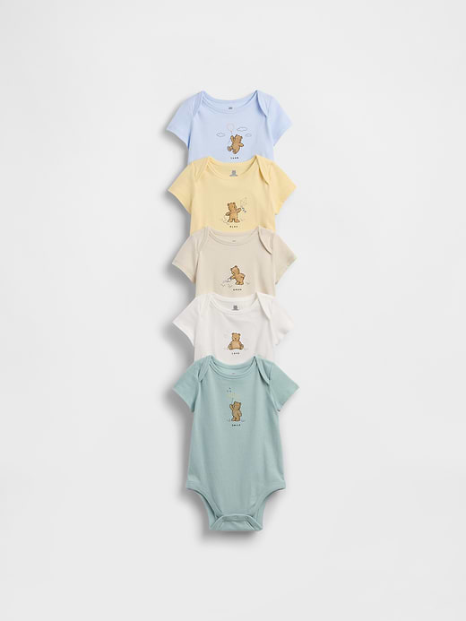 Gap Baby First Favorites TinyRib Bodysuit (5-Pack) — photo 1