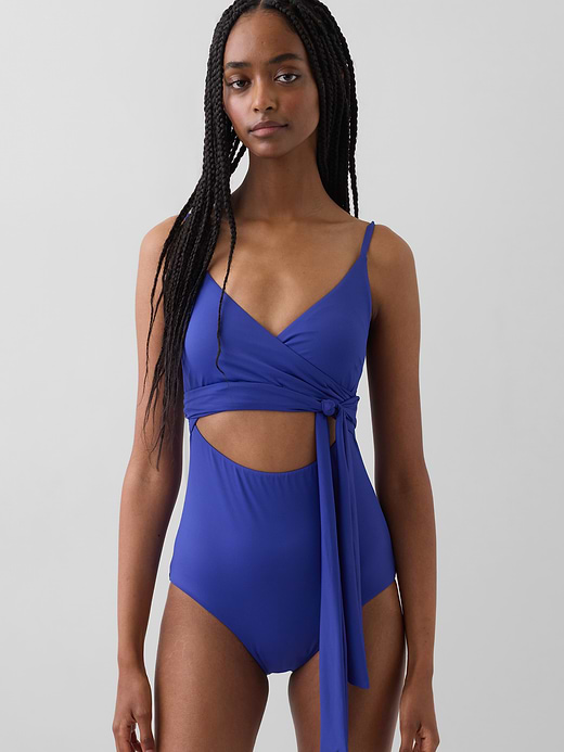 Gap Cutout Wrap One-Piece Swimsuit — photo 1