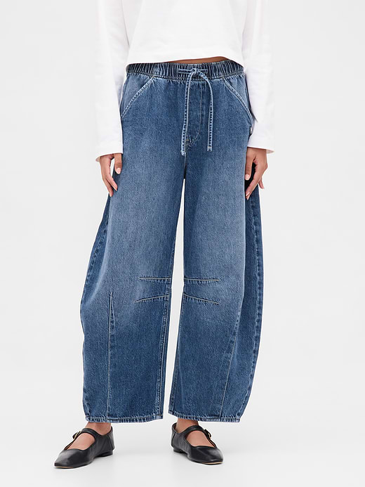 Gap Mid Rise UltraSoft Easy Horseshoe Jeans — photo 3