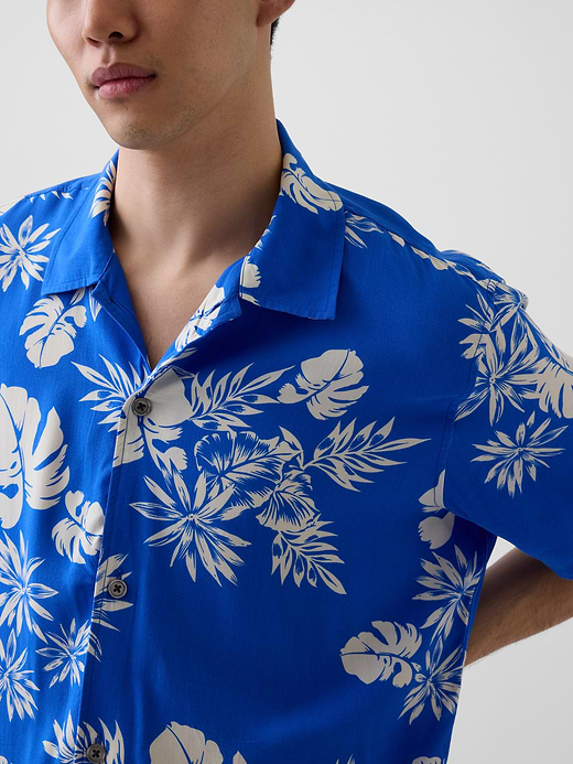 Gap Relaxed Camp Collar Shirt — photo 5