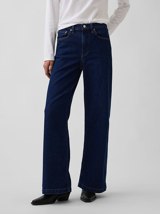 Gap High Rise Stride Wide-Leg Jeans — photo 3