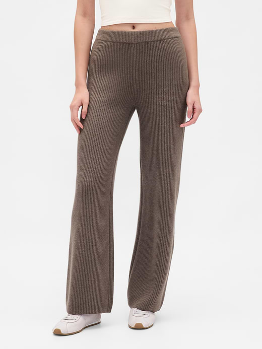 Gap CashSoft Shaker-Stitch Sweater Pants — photo 3